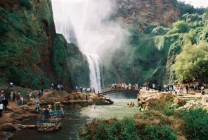 visit ouzoud water-falls in the atlas mountains in morocco