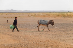 nomads in sahara desert of morocco